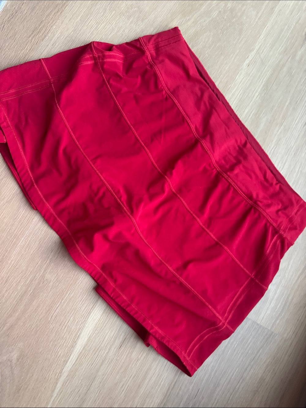 lululemon athletica Bright Red Skater Tennis Skort - Picture 2 of 5